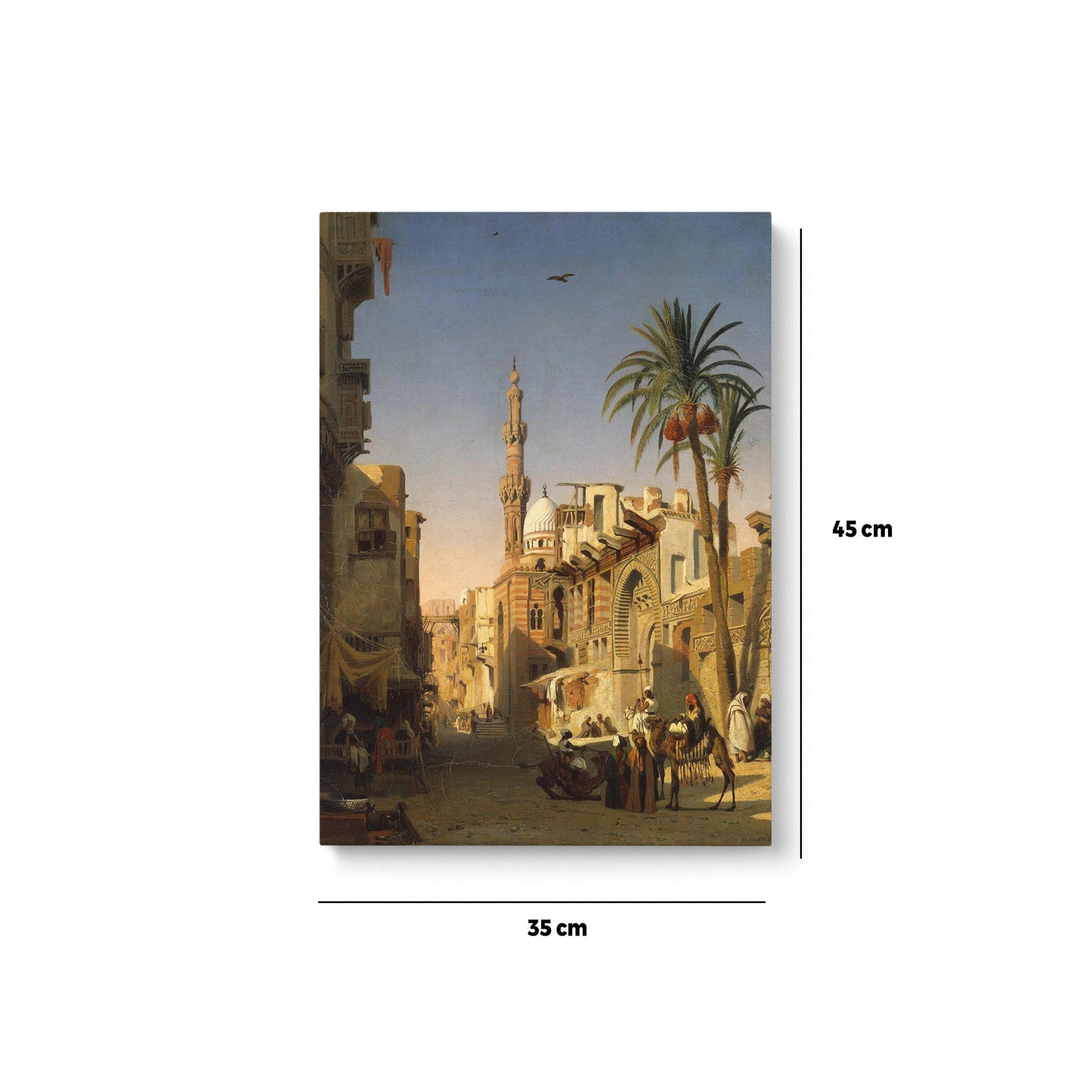 Strassen Scene In Cairo "Ezbekiah Street In Cairo" - Prosper Marilhat