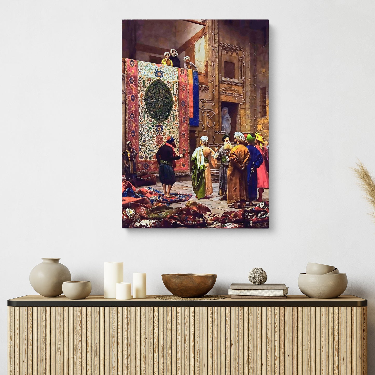 Gerome Famous Artwork Arab Carpet Merchant