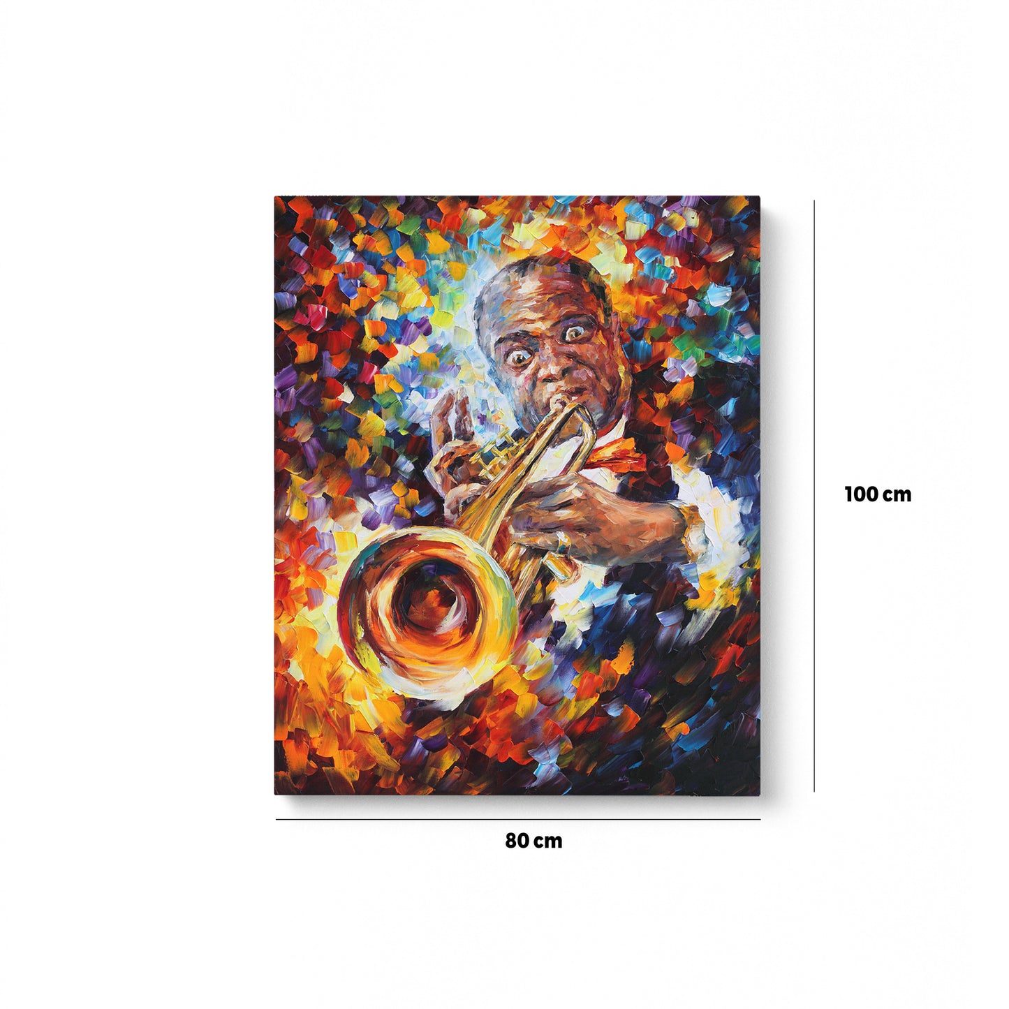 Louis Armstrong Portrait Saxophone Art Music