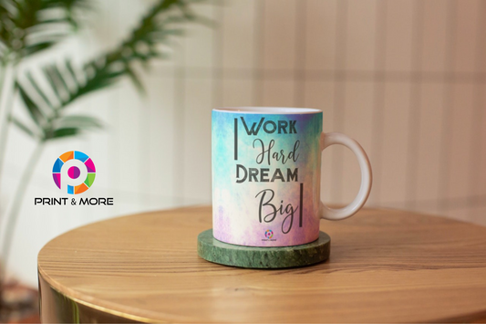 WORK Hard DREAM Big Mug