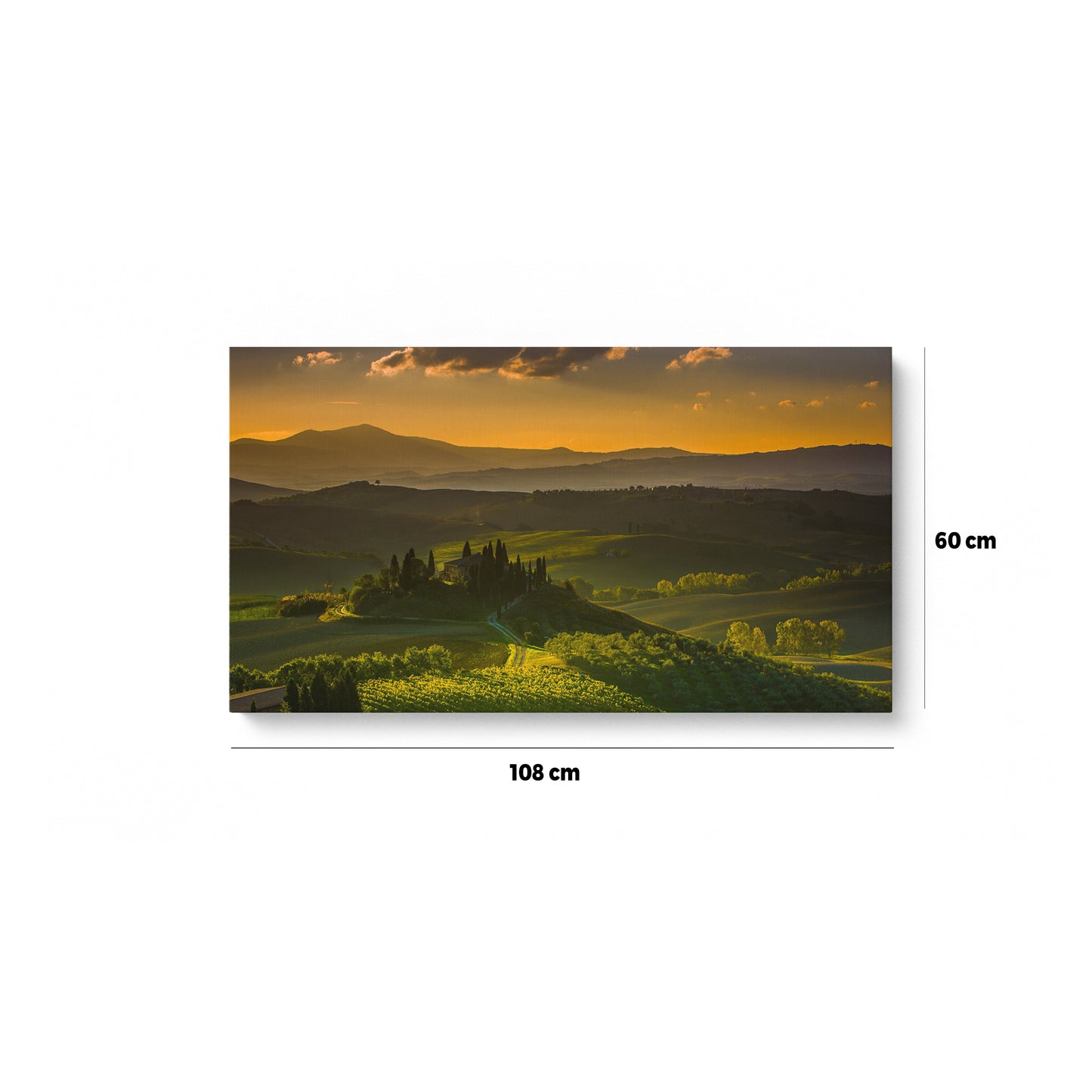 Tuscany Italy Fields Hills Trees