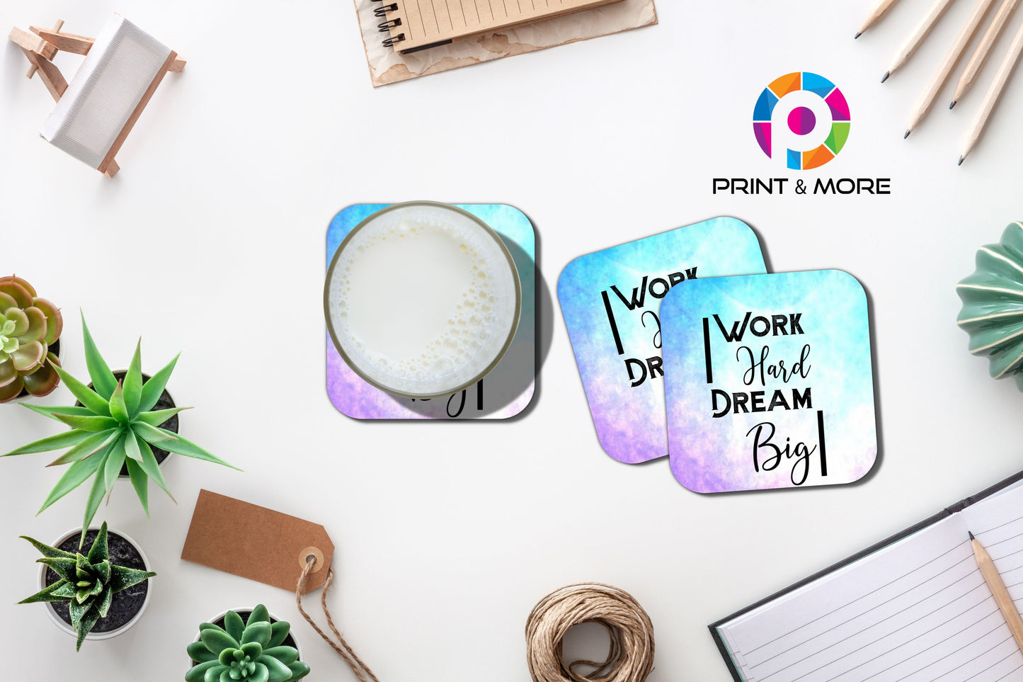 WORK Hard DREAM Big - Coaster
