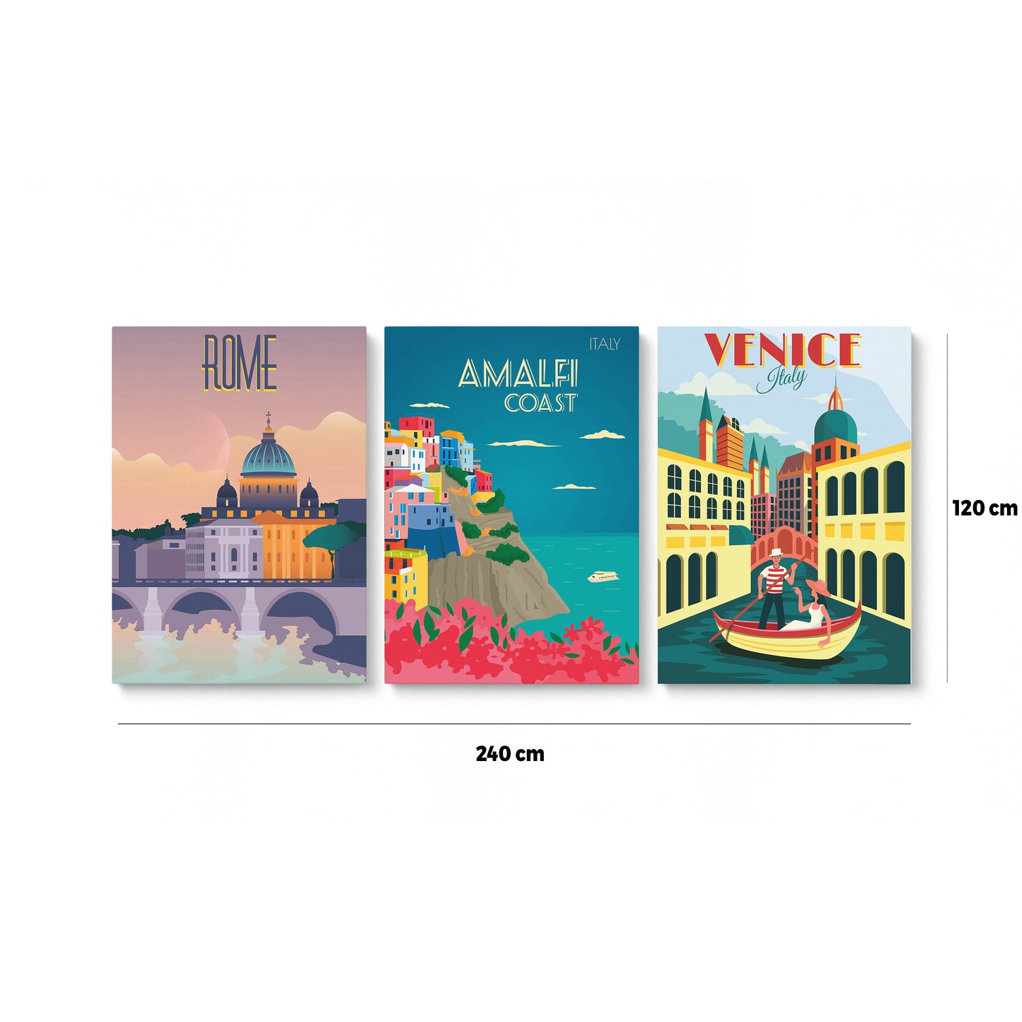 Collection "Rome", "Amalfi Coast" & "Venice" - Italy