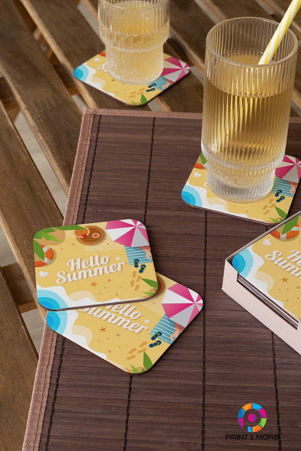 Summer Acrylic Coaster - Design 6