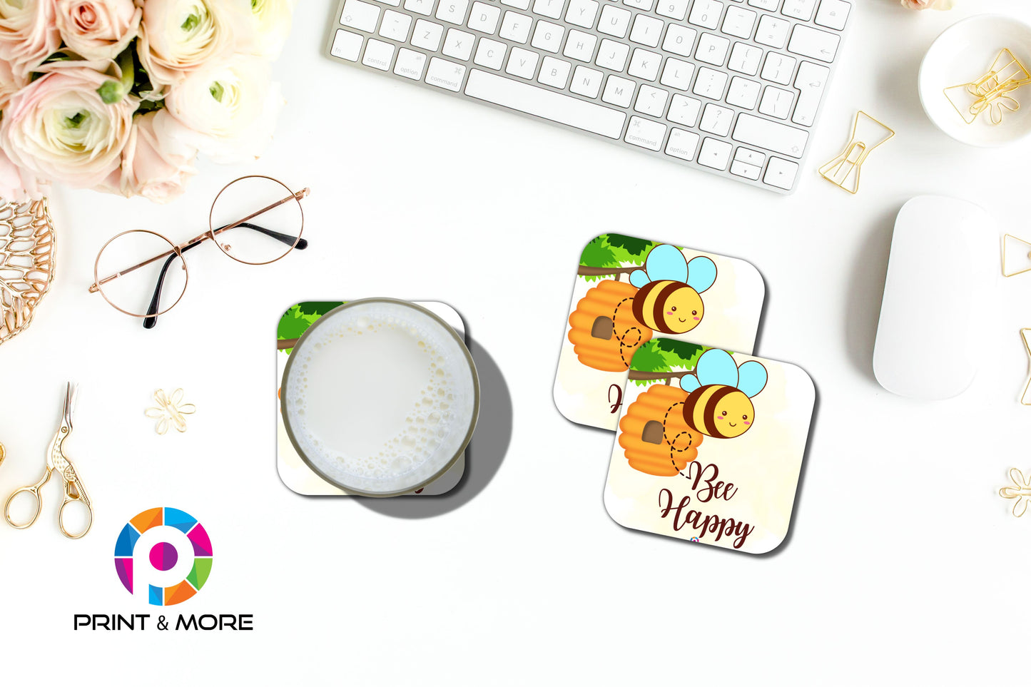Bee Happy Coaster