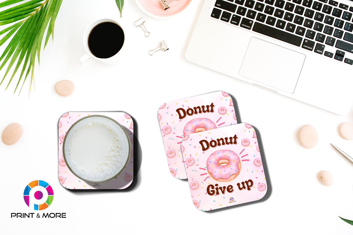Donut Give Up Coaster