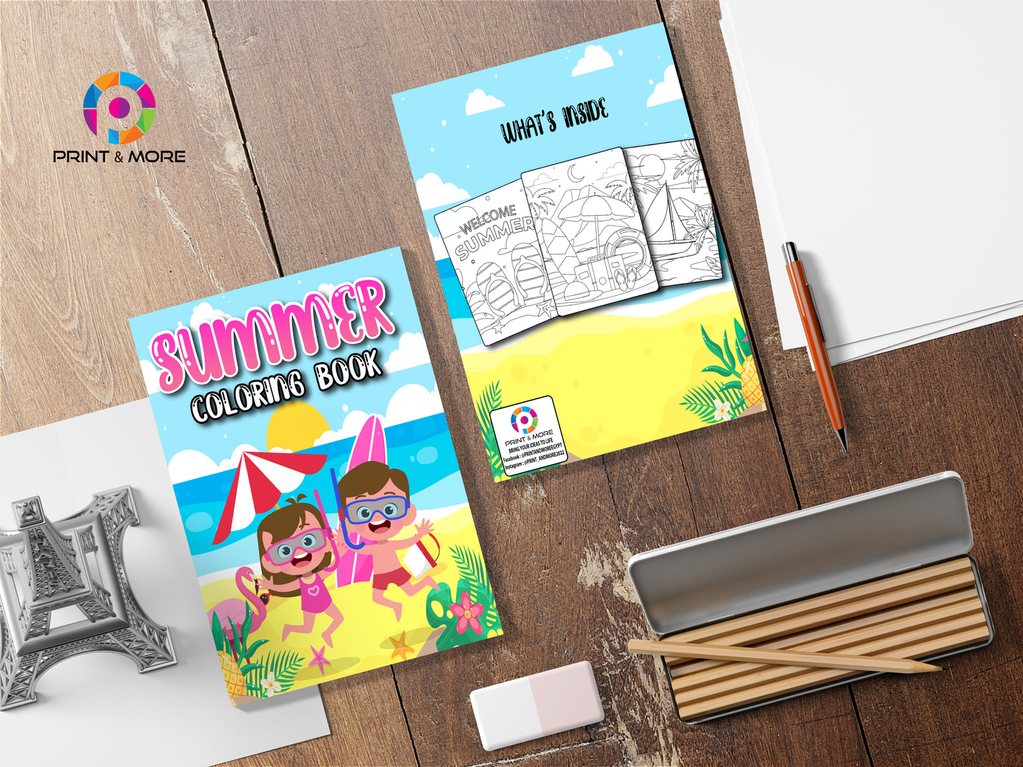 Summer Coloring Book For Kids - P&M - Kids 3.4