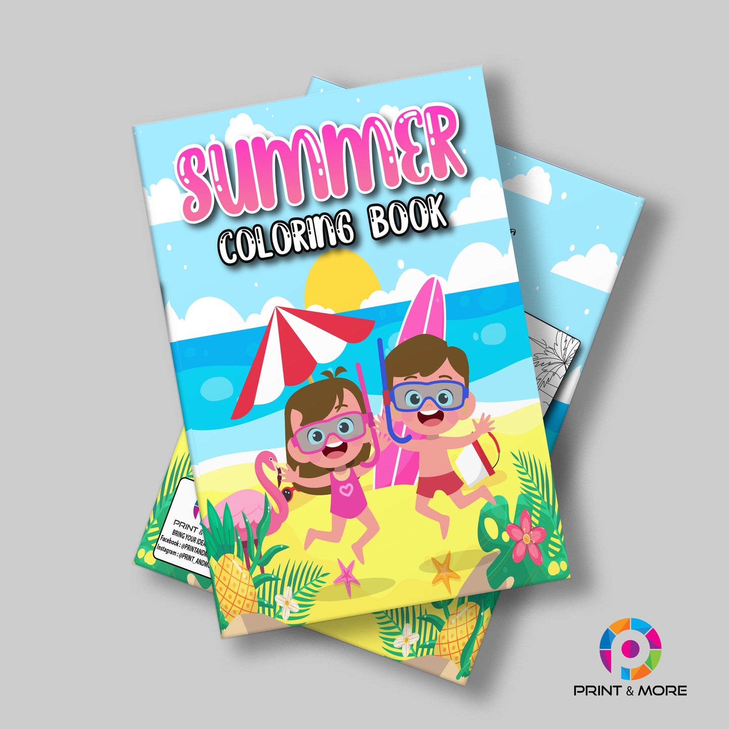 Summer Coloring Book For Kids - P&M - Kids 3.5